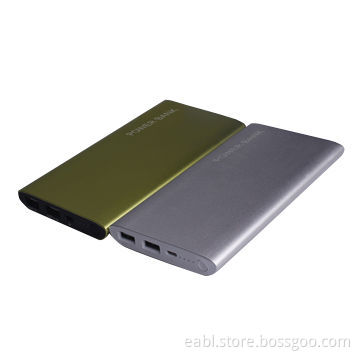 Dual USB power charger with 12,000mAh capacity for most phones, aluminum alloy housing